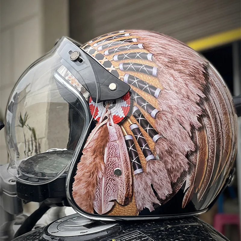 Vintage Open Face Retro Helmet - 2025 New Retro Vintage Open Face