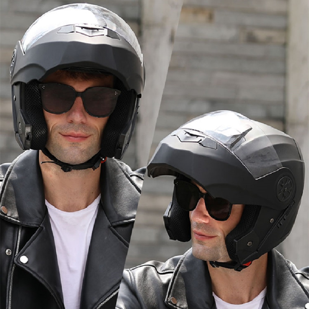 Modular Double Lens Motorcycle - Full Face Motorcycle Helmet With Bluetooth review and price