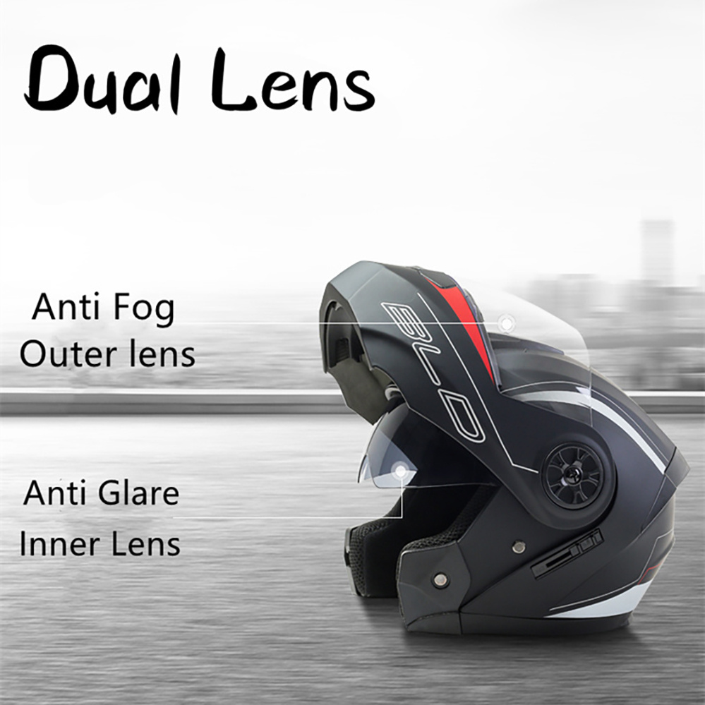 Modular Double Lens Motorcycle - Full Face Motorcycle Helmet With Bluetooth review and price