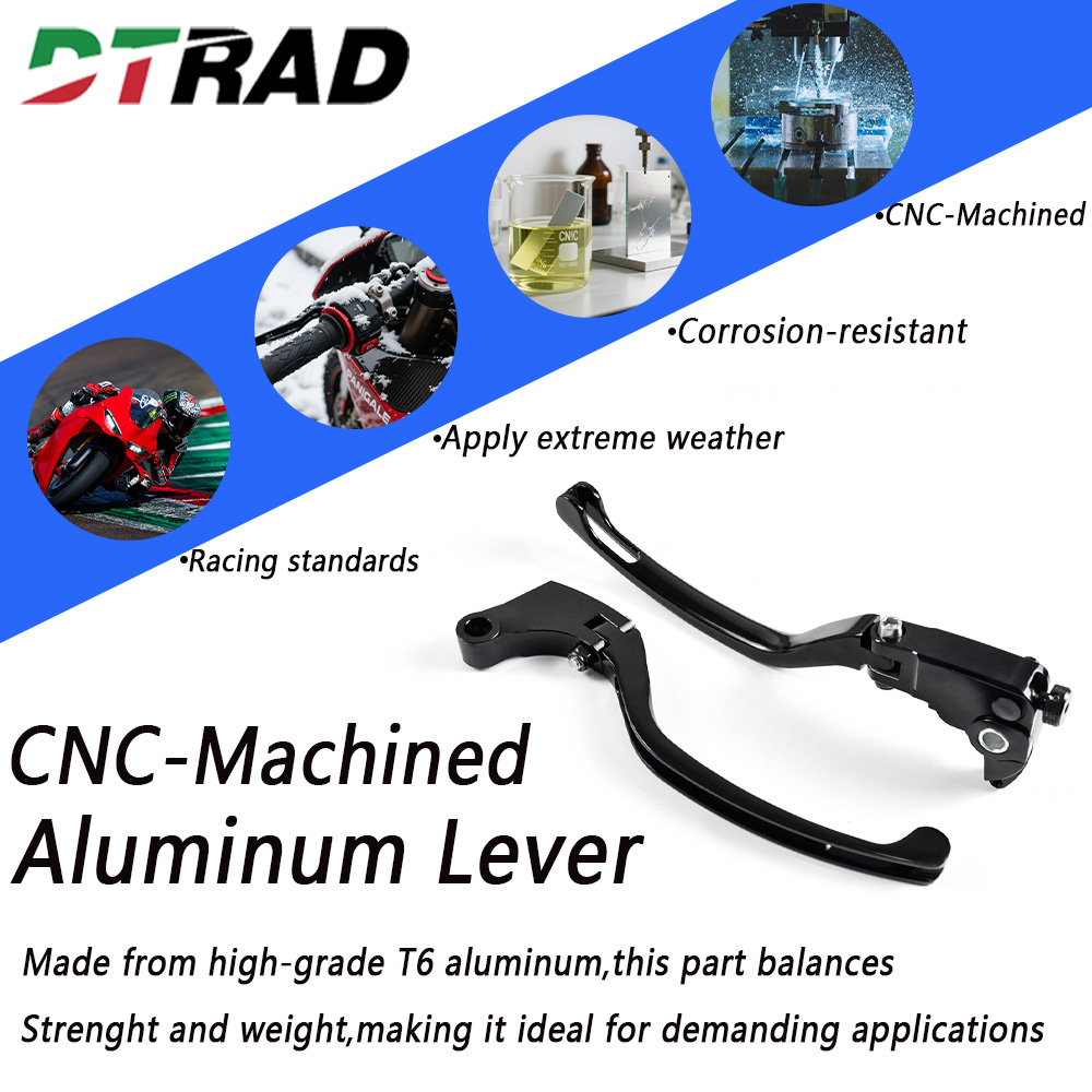 Motorcycle CNC Folding Clutch  - Cnc Aluminum Adjustable Brake Clutch Levers review and price
