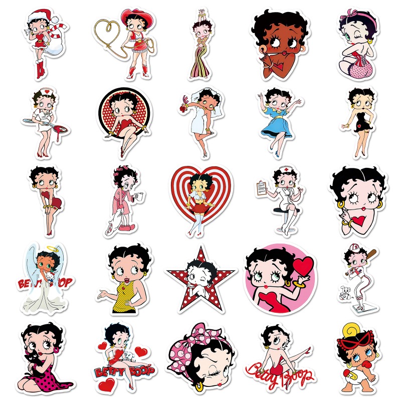 Betty Boop 50 stickers high co - Atv Parts review and price