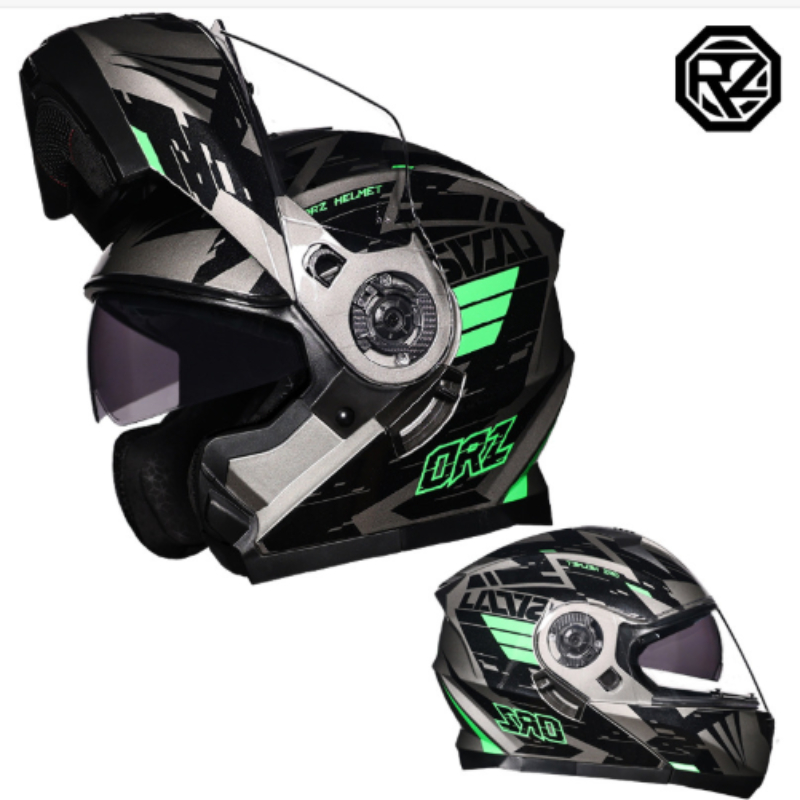 Orz Full Face Dual Visor Motor - Modular Flip Up Motorcycle Helmet Dot Approved review and price
