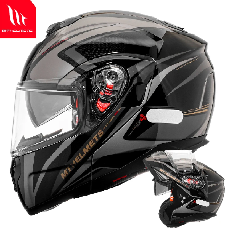 2025 Original MT ATOM SV Flip  - Full Face Motorcycle Helmet With Bluetooth review and price