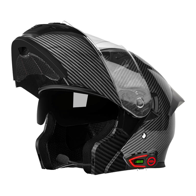 ABS Material Motorcycle Helmet - Full Face Motorcycle Helmet With Bluetooth review and price